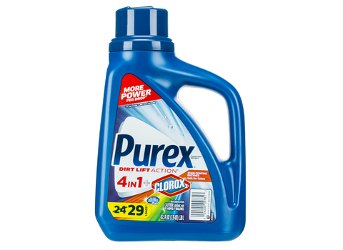Purex Laundry Detergent -Bright Clean w/Clorox 43.5 Oz, 6/cs