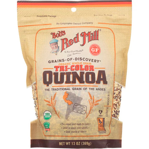 Bob's Red Mill Organic Tricolor Quinoa 13 Oz, 5/cs. EXP: 07/2027