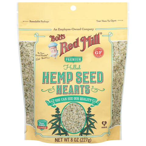 Bob'S Red Mill Hemp Seed Hearts 8 Oz, 5/cs. EXP: 08/2026