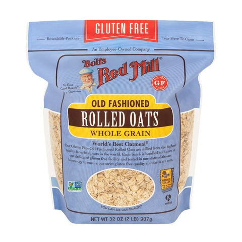 Bob's Red Mill Gluten Free Old Fashioned Rolled Oats 32 Oz, 4/cs EXP: 3/9/2027