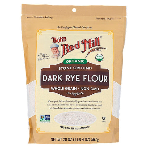 Bob'S Red Mill Organic Dark Rye Flour 20 Oz, 4/cs. EXP: 11/16/2027