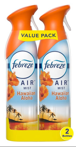 Febreze Air Freshener -Hawaiian Aloha 2 Pk, 8.1 Oz, 3/cs.