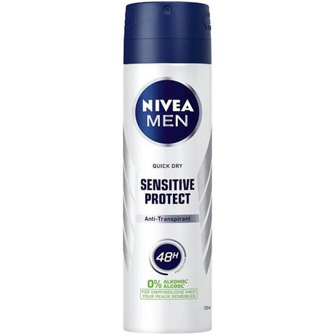 Nivea Body Spray Men -Sensitive Protect 150 Ml, 12/cs.