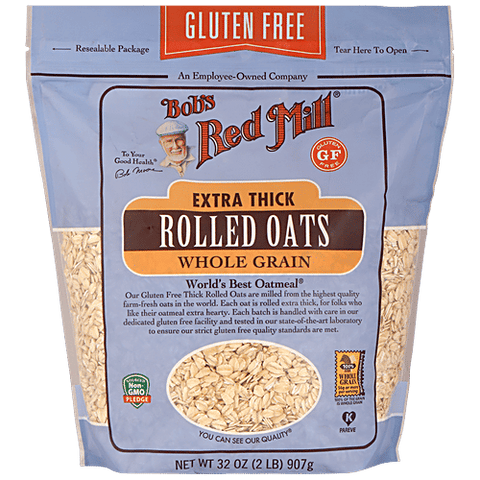Bob's Red Mill Extra Thick Rolled Oats Cereal 32 Oz, 4/cs. EXP: 10/26/2027