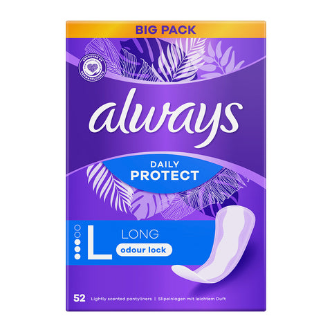 Always Pantiliners -Long 52 CT, 4/cs