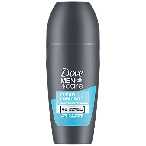 Dove Roll-On Men -Clean Comfort 50 Ml, 6/cs.