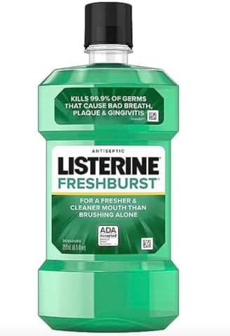 Listerine Mouthwash -Fresh Burst 250 Ml, 24/cs.