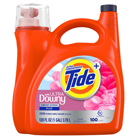 Tide Liquid Detergent -April Fresh 128 Oz, 4/cs.