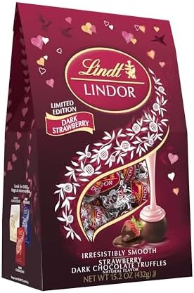 Lindt Lindor Chocolate -Straberry 15.2 Oz, 8/cs.