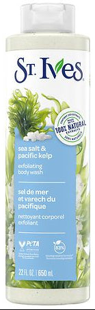 St. Ives Body Wash -Sea Salt and Pacific Kelp Exfoliating 22 Oz, 4/cs