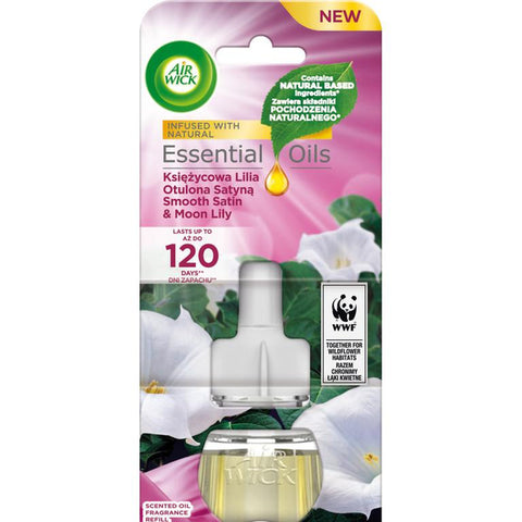 Airwick Oil Refill -Smooth Satin & Moon Lily 1 CT,19 Ml, 6/cs.