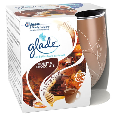 Glade Candle -Honey & Chocolate 4.06 Oz (120 G), 6/cs