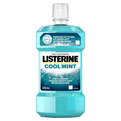 Listerine Mouthwash -Cool Mint 500 Ml, 12/cs.