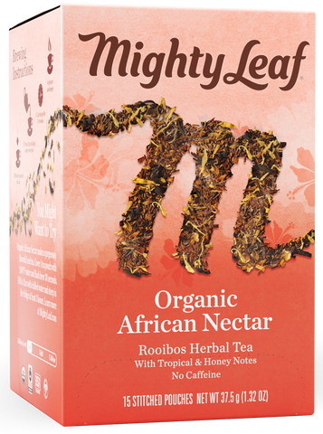 Mighty Leaf Tea- African nectar 15  CT, 6/cs.  EXP: 10/17/2027