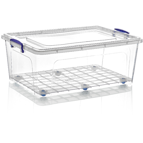 Plastic Clear Box 58 LT, 6/cs.