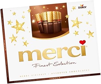 Merci Finest Selection Assorted Dark Chocolate Brown 250 G(8.8 Oz), 10/cs.  EXP: 01/07/2026