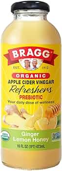 Bragg Apple Cider Vinegar Beverage -Honey &  Lemon 16 Oz, 12/cs. EXP: 03/12/2028