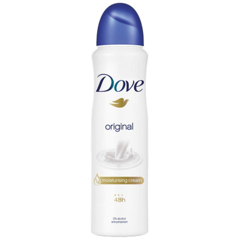 Dove Body Spray Women -Original 150 Ml, 6/cs. **BLUE**
