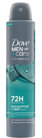 Dove Body Spray Men -Eucalyptus 250 Ml, 6/cs.