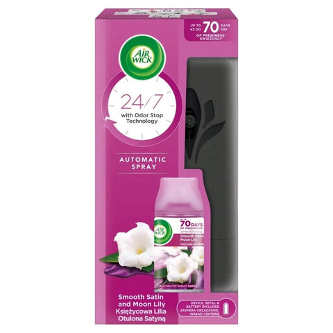 Airwick Freshmatic Machine w/Refill Smooth Satin & Moon Lily 4/cs.