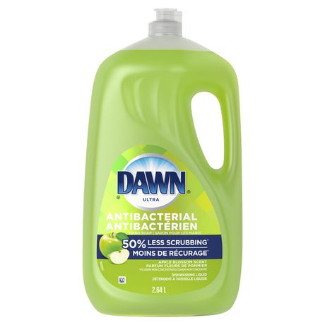 Dawn Dish Liquid Antibacterial -Apple Blossom 2.64 LT (90 Oz), 6/cs.