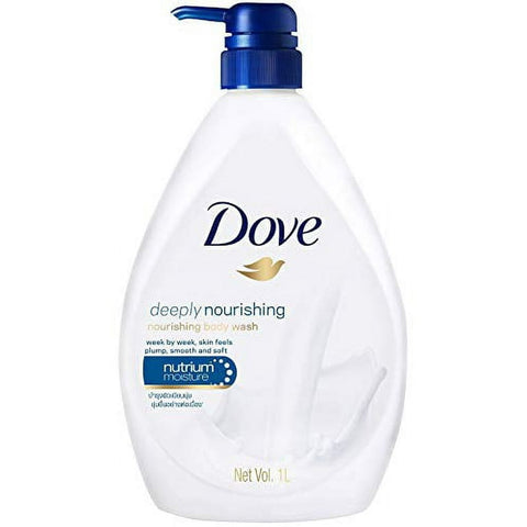 Dove Body Wash w/Pump -Deeply Nourishing 33.8 Oz, 12/cs.