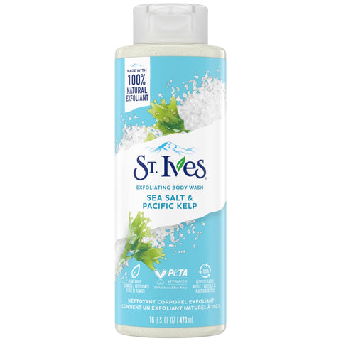 St. Ives Body Wash -Sea Salt Pacific 16 Oz, 4/cs