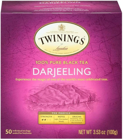 Twinings Tea -Darjeeling Tea 50 Ct, 6/cs.
