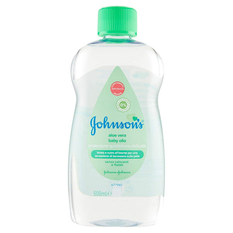 Johnson Baby Oil Aloe 500 Ml, 12/cs.