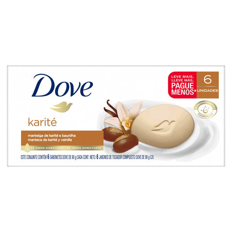 Dove Soap -Shea Butter 6 Pk, 90 G, 8/cs.