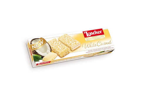 Loacker Patisserie -White Coconut 100 G (3.53 Oz), 12/cs.