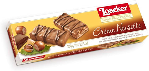 Loacker Patisserie -Cr??me Noisette 100 G (3.53 Oz), 12/cs.