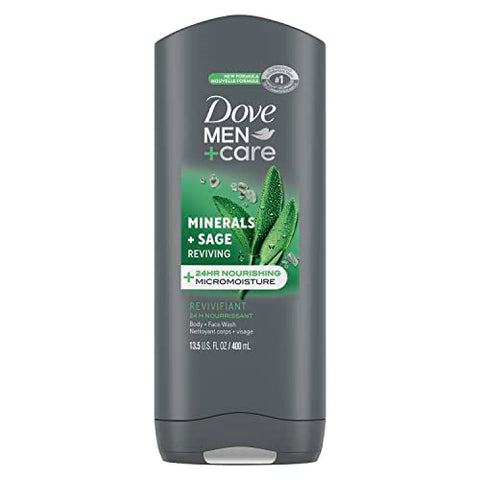 Dove Body Wash Men -Mineral Sage 400 Ml, 12/cs.
