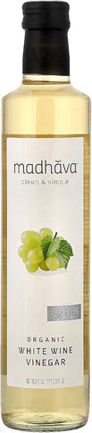 Madhava Vinegar White Wine Oz, 6/cs EXP: 10/25/2030