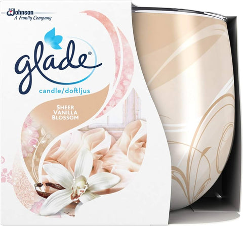 Glade Candle -Sheer Vanilla 4.06 Oz (120 G), 6/cs