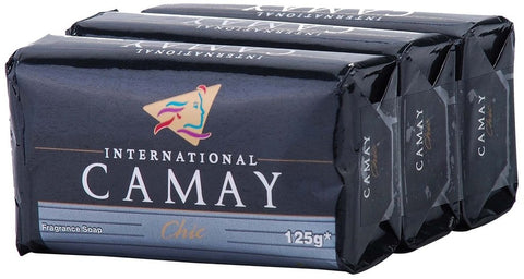 Camay Bar Soap 3 Pk -Black 125 G, 24/cs.