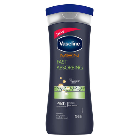 Vaseline Lotion Men -Fast Absorbing 400 Ml, 12/cs.