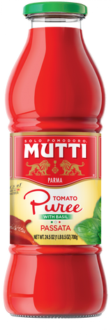 Mutti Tomato Puree with Basil Passatta 24.5 Oz, 6/cs. EXP: 03/01/2028