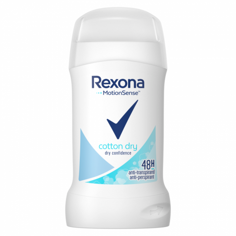 Rexona Deo Stick -Cotton Dry 40 Ml, 12/cs.