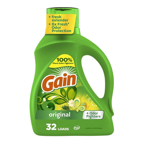 Gain Laundry Detergent -Original 42 Oz (1.24 L), 6/cs.