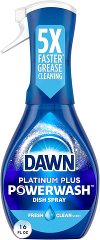 Dawn Platinum Powerwash Dish Soap Spray- Fresh Clean 16 Oz, 8/cs.