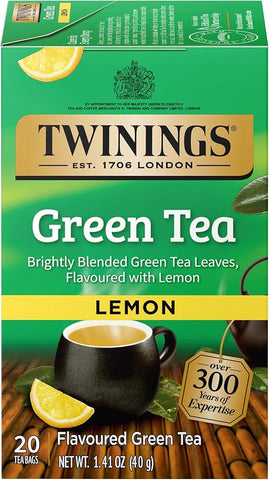 Twinings Tea -Green Tea Lemon 20 Ct, 6/cs. EXP: 05/020/2029