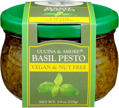 Cucina & Amore Pesto Sauce - Vegan Nut Free 7.9 Oz, 6/cs EXP: 02/2028