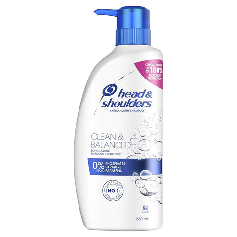 H & S Shampoo -Clean & Balanced 650 Ml, 6/cs