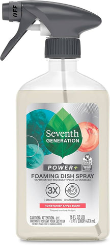Seventh Generation Foaming Dish Spray Honey Crisp Apple 16 Oz, 12/cs