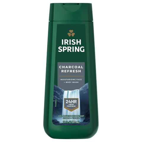Irish Spring Body Wash -Charcoal Refresh 20 Oz, 4/cs.