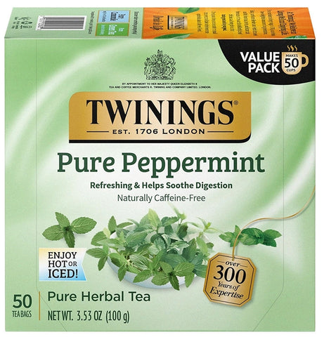 Twinings Tea -Pure Pepermint 50 Ct, 6/cs.
