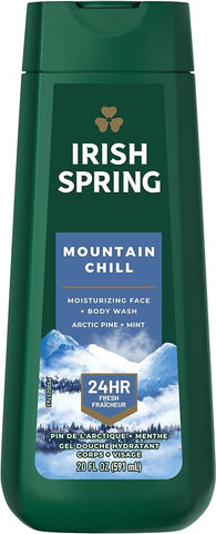 Irish Spring Body Wash -Mountain Chill 20 Oz, 4/cs.
