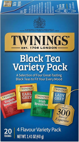 Twinings Tea -Black Tea Variety Pack 20 Ct, 6/cs EXP: 02/05/2029