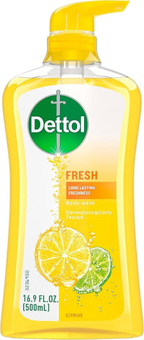 Dettol Body Wash -Fresh 500 G(17.6 Oz), 12/cs.